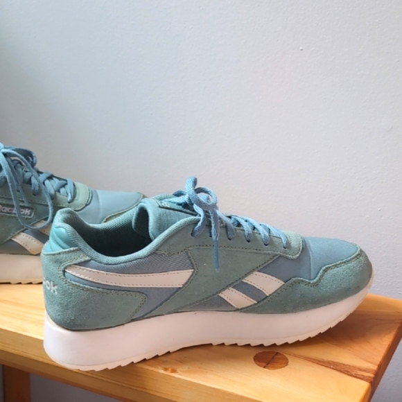 Reebok Women's Classic Harman Ripple Double Sneaker Chalk Green Slate - Picture 2 of 11